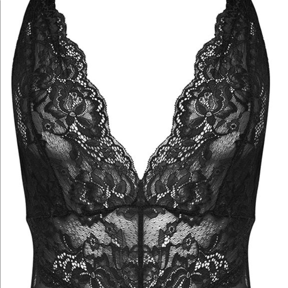 ZARA Black Lace Bodysuit NWT - Picture 2 of 8